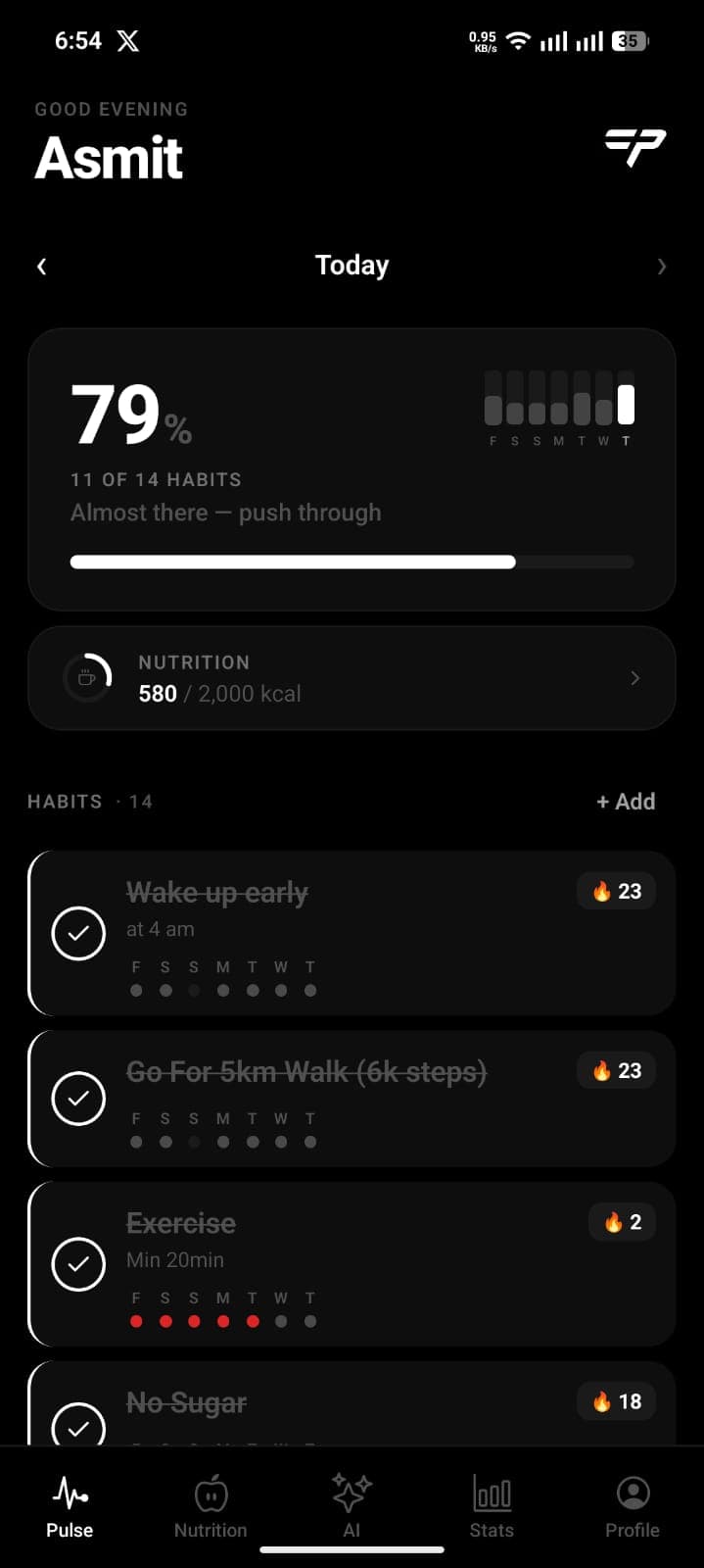 FuelPulse screen 1
